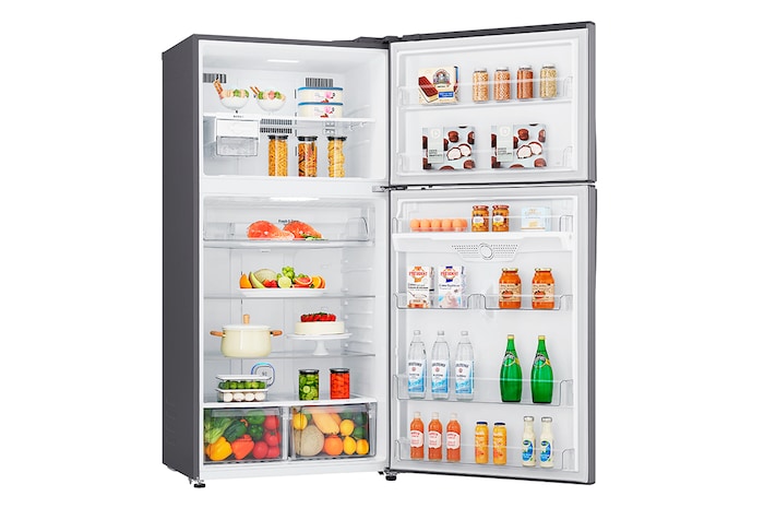 front door open with food